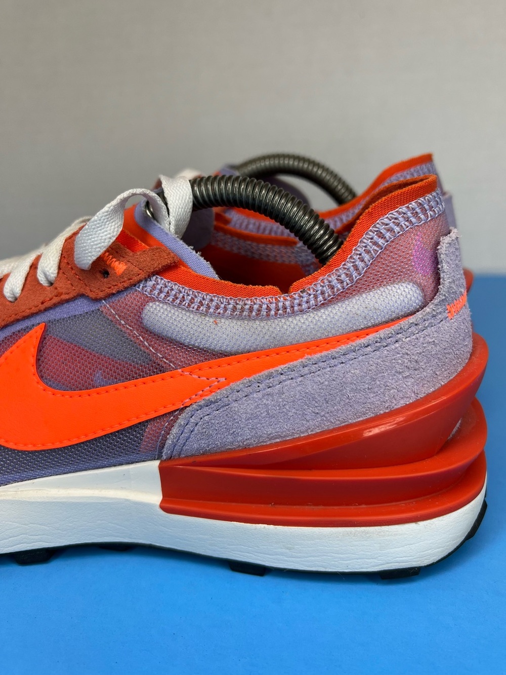 Women’s Nike Waffle One Team Orange Sz 10 NO INSOLES DC2533-800 Like New No Box - Picture 9 of 16